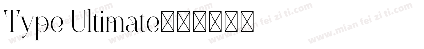 Type Ultimate字体转换
